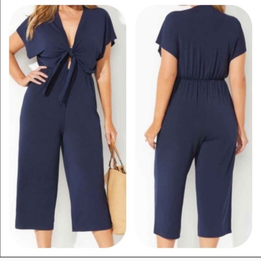 Navy Blue Women's Swim Jumpsuit